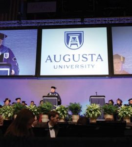 Dr. Keel speaks at commencement