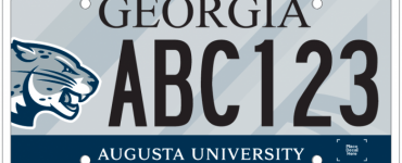 Augusta University license plate