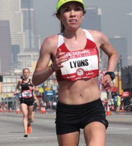 Bridget Lyons competing in the U.S. Olympic Trials