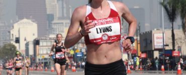 Bridget Lyons competing in the U.S. Olympic Trials