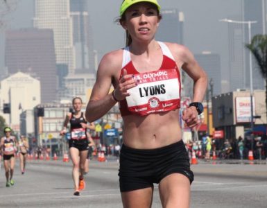 Bridget Lyons competing in the U.S. Olympic Trials