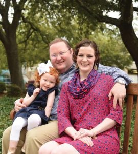 Travis Garnto with daughter Laney and wife Susan. Photo by Phil Jones.