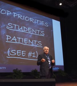 Dr. Keel at State of the University address