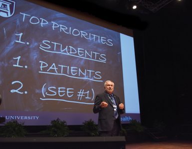 Dr. Keel at State of the University address