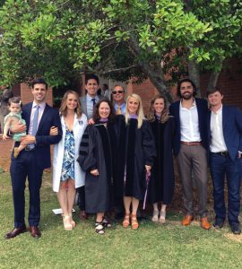 Dr. Robin Reich with extended family at daughter Stacey Reich Wingad’s DCG hooding ceremony