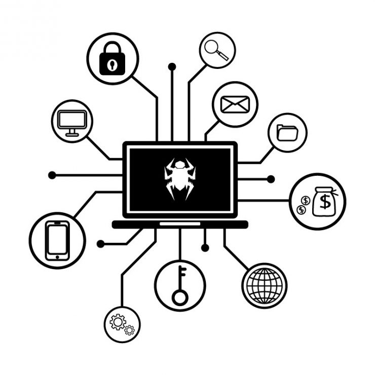 cyberattack illustration