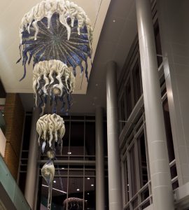 artwork in lobby of Dental College of Georgia