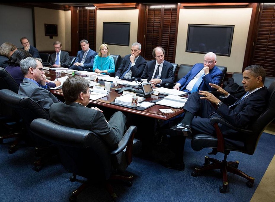 Peter Swire with President Barack Obama and the NRA Review Committee