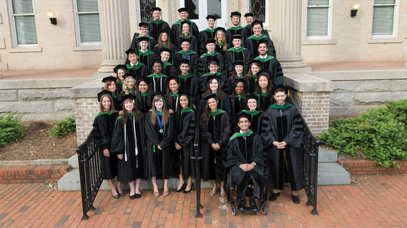 Hammad Aslam with graduating class