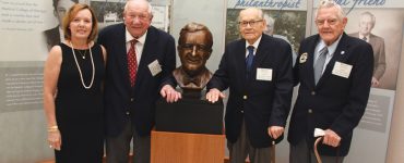 Sue Harrison with Drs. Bowdre Carswell, Norman Pursley and David Hall