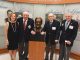 Sue Harrison with Drs. Bowdre Carswell, Norman Pursley and David Hall