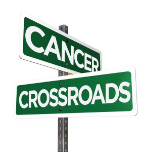 cancer crossroads sign