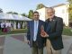 Dr. Virendra B. Mahesh and President Brooks Keel