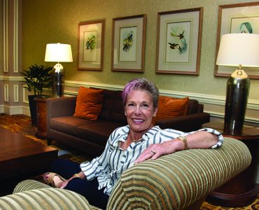 Woman on couch
