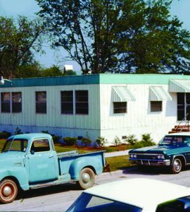 Trailer with old cars