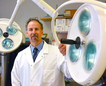 Dr. David Fulton in lab