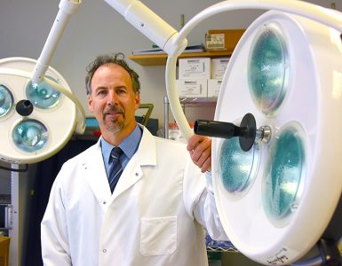 Dr. David Fulton in lab