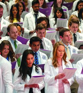 Dental Students at White Coat Ceremony