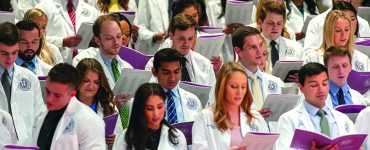 Dental Students at White Coat Ceremony