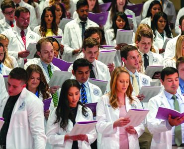 Dental Students at White Coat Ceremony