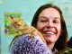 Dr. Catherine Jauregui with her bearded dragon.