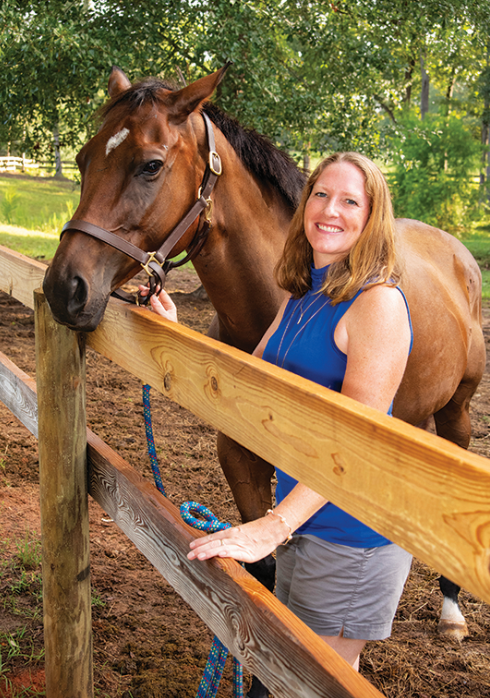 woman with horse