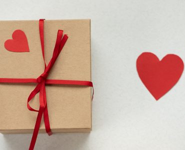 Gift and paper heart