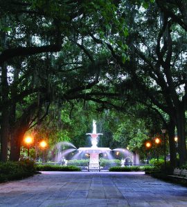 Forsyth park in Savannah Georgia