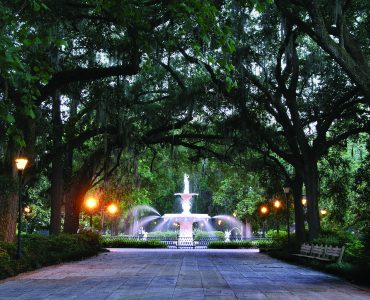 Forsyth park in Savannah Georgia