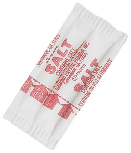 photo of a salt packet