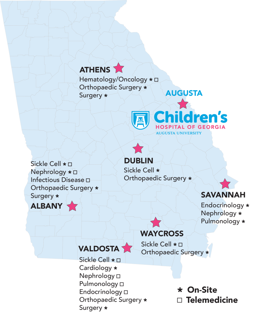 Pediatric Outreach Clinics bring MCG faculty to children, families and communities across Georgia