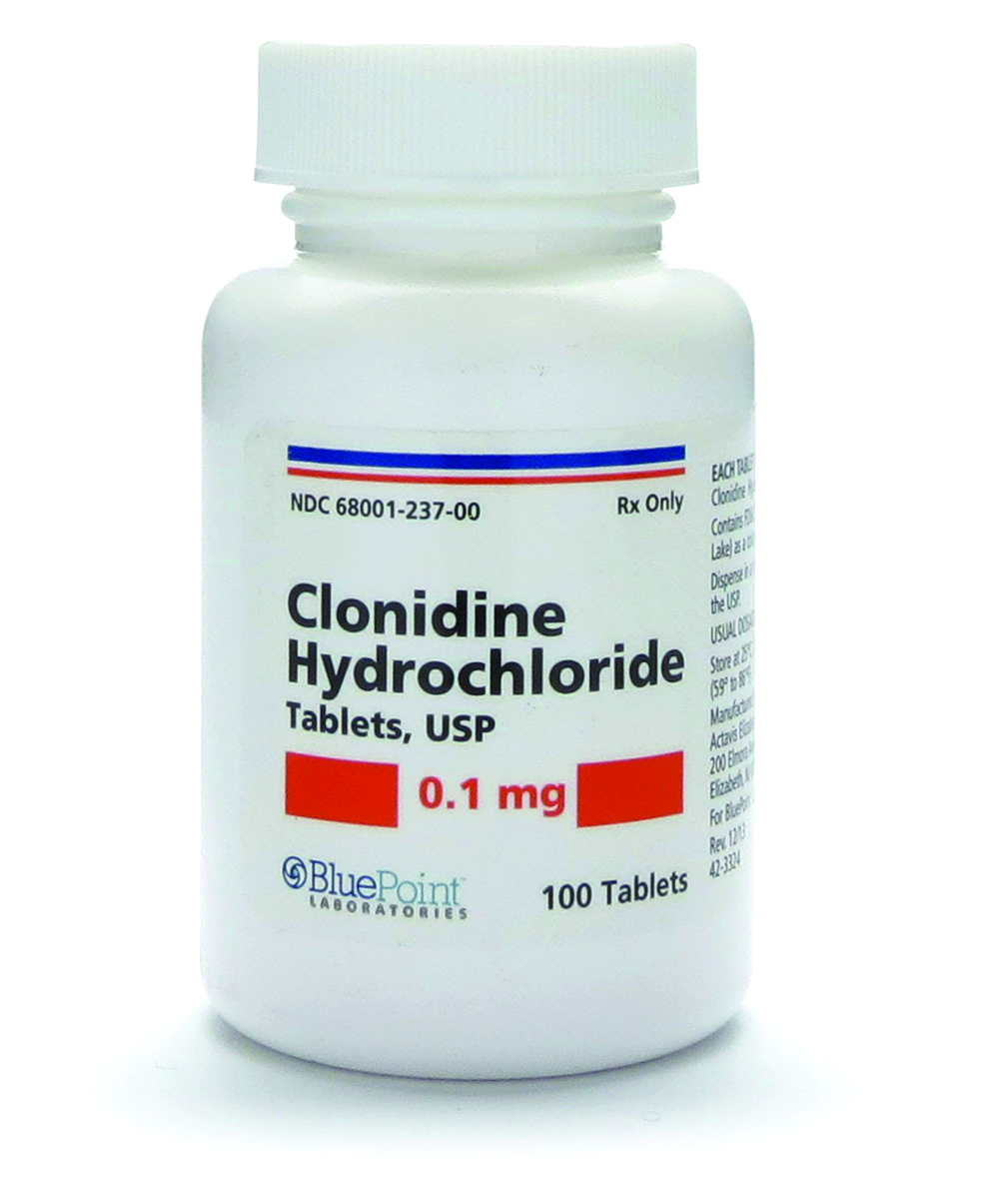 picture of the drug, clonidine