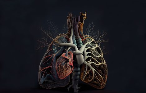 artistic rendering of the vascular system